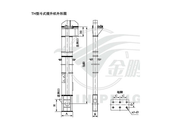 TH、GTH、TD型斗式提升機